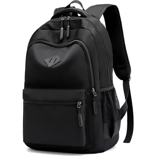 Solid Color Backpack Fashion Men Women Backpack High Capacity Schoolbags For Teenager Girls Boys Male Shoulder Bags