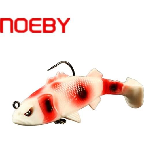 NOEBY 6 Colors Soft Lure 6.5cm/8g 9.5cm/20g Wobblers Artificial Bait Silicone Fishing Lures Sea Bass Carp Fishing Lead Fish Jig