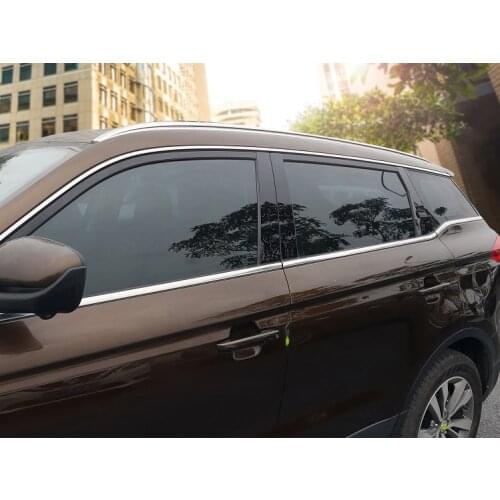 10pcs for geely NL-3 (boyue) Window trim Central column Decoration Black mirror sticker