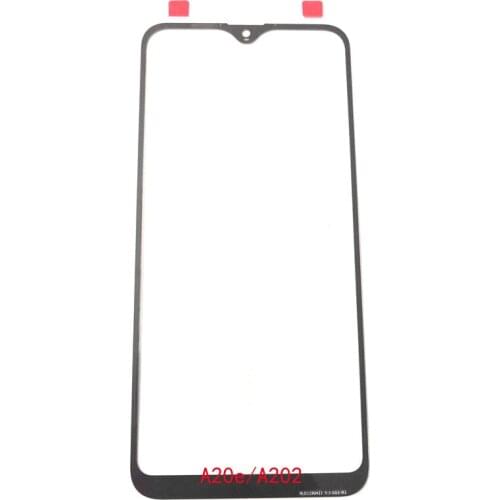 New For Samsung A20e A202 LCD Front Outer Lens Front Outer Glass Lens Cover Replacement parts