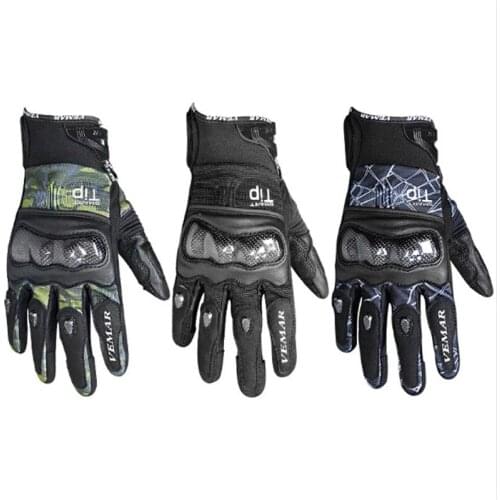 New Gloves for Motorcycle Full Finger Windbreak Thermal Men Women Gloves Carbon Fiber Shell Protect Sports Gloves Car Gloves