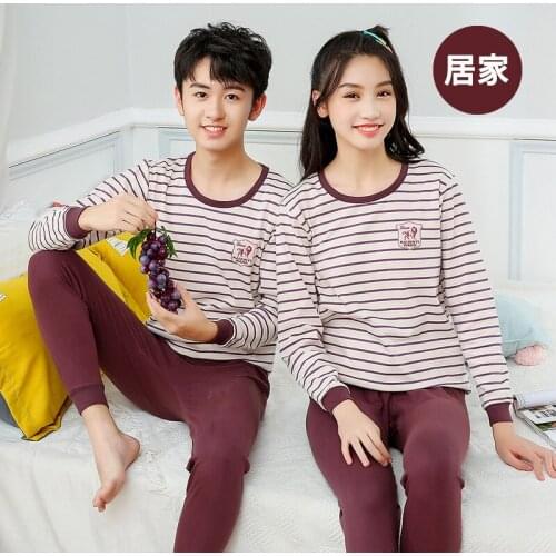 8-18T Teens Clothes 2020 New Winter Clothes pajamas for Boy and girls Underwear Set Teens long johns set pijama Kids Clothes Set