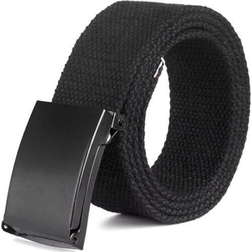 Men Belt New Fashion Unisex Army Tactical Waist Belt Jeans Male Casual Luxury Canvas Webbing Waistband Ceinture Femme 17 Colors
