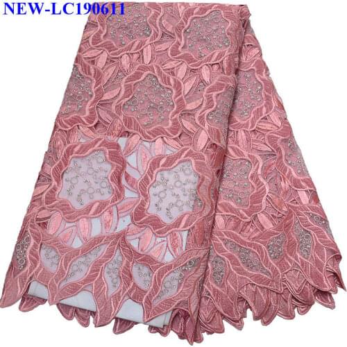 Most Popular African Tulle Lace Fabric With Rhinestones High Quality French Net Lace Fabric For Nigerian Women dress XRE03