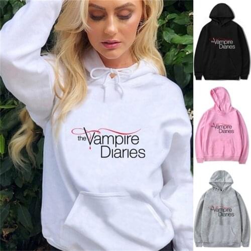The Vampire Diaries Hoodies Long Sleeve Pullovers Sweatshirts Autumn Casual hoodie Women Men hooded Tracksuit clothes unisex