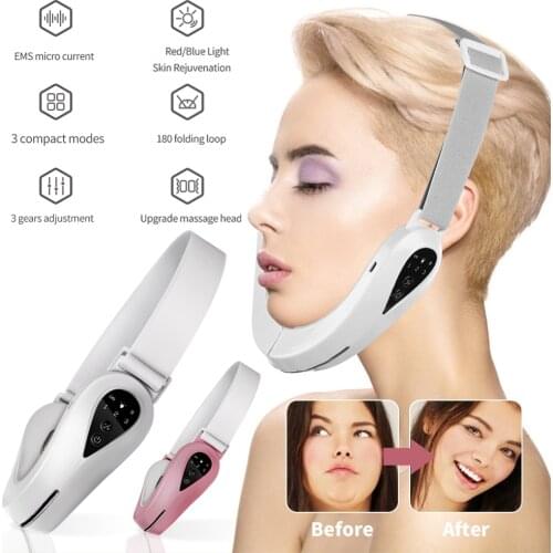 V-Face Shaping Massager Skin Lifting and Tightening Portable Face Slimming Belt Beauty Instrument