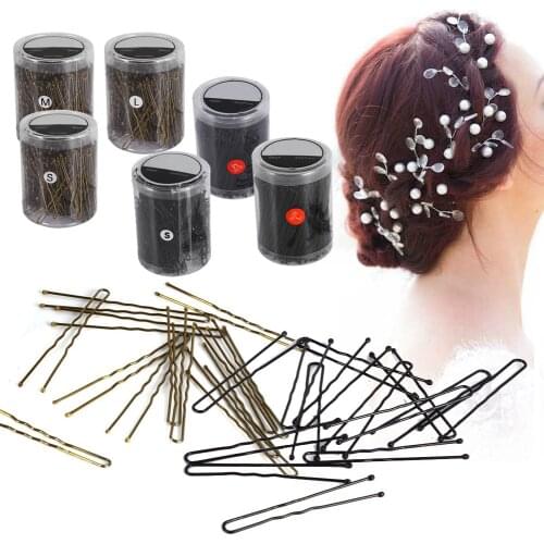 300PCs/Bottle DIY Hairdressing Hair Clips Clamps Wavy U-shaped Clip Hair Grips Hairpin Barrette Salon Hair Styling Accessories