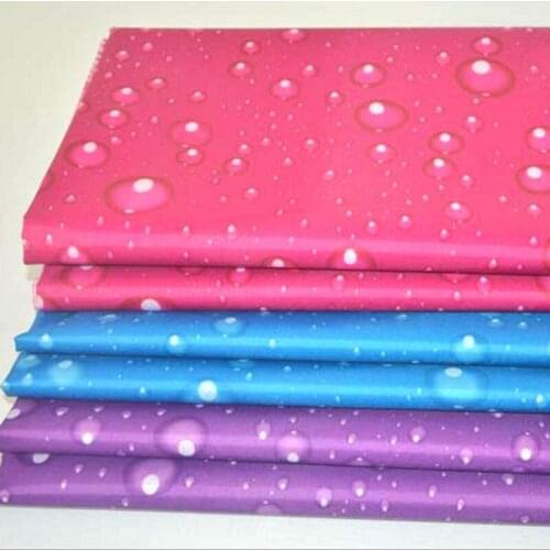 10 m*150cm 210D Silver coated Oxford cloth rain point printed electric car umbrella cloth sunshade tent canopy carport fabric