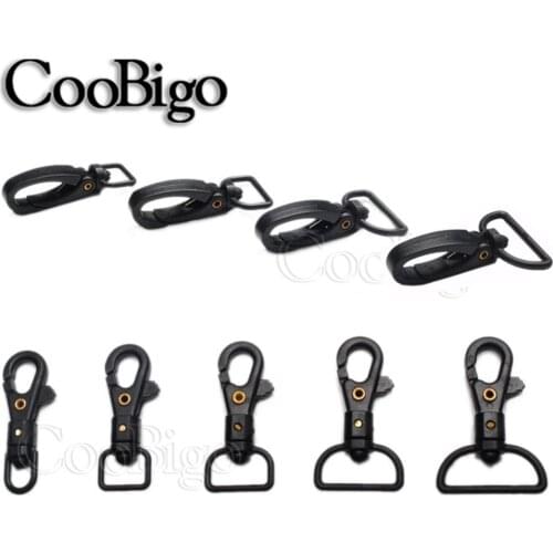 12pcs Swivel Trigger Plastic Lobster Clasp Snap Hooks for Bag Straps Keychain Ring Outdoor Backpack DIY Craft Accessories