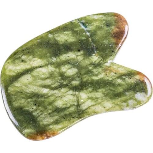 3pcs Natural Jade Stone Guasha Board Health Care Body Massage Meridian Scraping Board SPA Therapy Tools Home Use