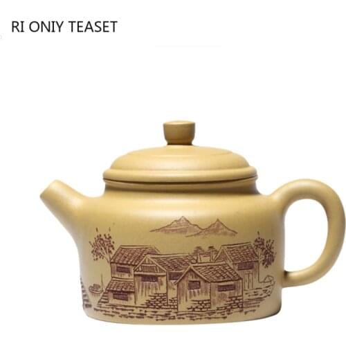 340ml Classic Yixing Purple Clay Teapots Raw Ore Section Mud De Zhong Tea Pot Chinese Zisha Teaware Supplies Collection Gifts