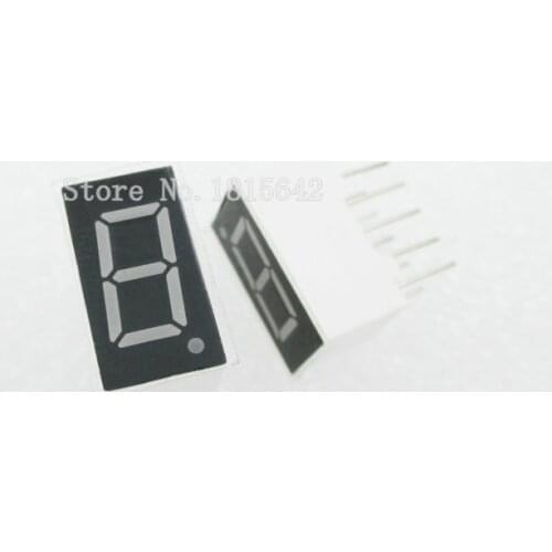5PCS/LOT 1bit 1 bit Common Anode Positive Digital Tube 0.36" 0.36in. Red LED Display 7 Segment Digit