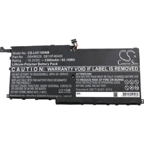 Cameron Sino 3300mAh battery for LENOVO 20FB002VGE 20FB003RGE 20FB0043GE 20FQ000QUS ThinkPad X1 Carbon X1 yoga X1C yoga Carbon