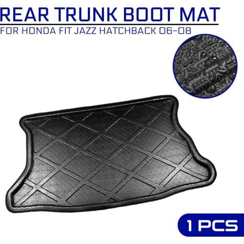 Car Floor Mat Carpet Rear Trunk Anti-mud Cover For Honda FIT JAZZ Hatchback 2006 2007 2008