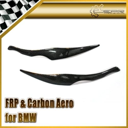 Car Styling For BMW 2005-2008 E90 E91 Real Carbon Fiber Headlight Eyebrow Eyelid