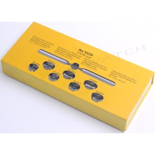 Free Shipping 316# Steel 7 Different Size of Rlx Watch Case Opener Die for Watch Repair Select Sizes