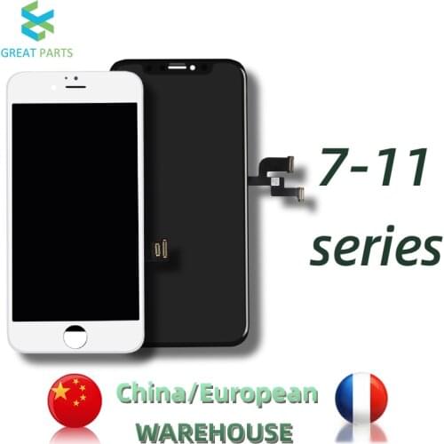 GreatParts Ship From China/France For iPhone X Lcd 11 12 PROMax XR Display Digitizer Touch Screen Assembly Replacement 3D Touch