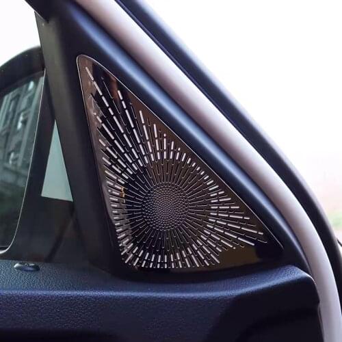 For Skoda Kodiaq GT 2017 2018 2019 2020 Accessories Stainless Steel Interior Trim Door Audio Speaker Cover Sticker Decoration