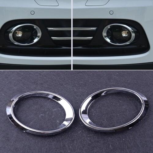 DWCX 2Pcs Car Chrome Front Fog Light Lamp Cover Trim Car Styling Fit for Audi Q5 2010 2011 2012