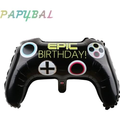 50pc 68*49cm Game Controller Gamepad Joystick Foil Balloon Baby Shower Birthday Party Supplies Toys For Kids Globos Game Balloon