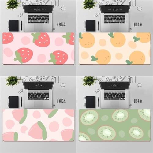 Cute Japense strawberry Anime Gaming Mouse Pad Large MousePad Gamer Mouse Mat Computer XXL Mouse Carpet Keyboard pad Desk Mat