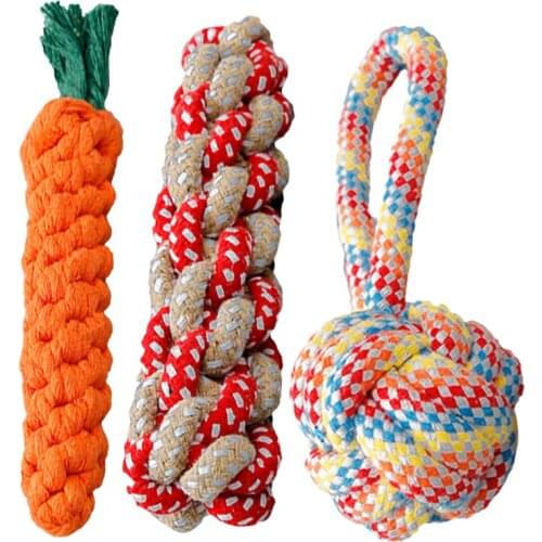 Suit Pet-Toy Dog Cat Molar Squeak Bite Resistant Clean Interactive Rope Knot Vegetables Cute Pullable Chicken Leg Big Bones