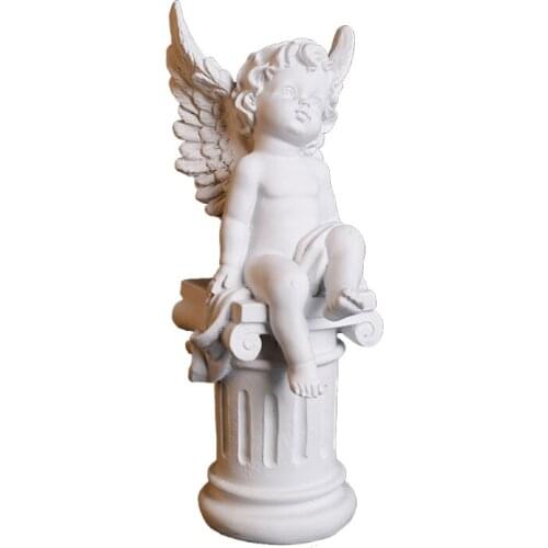 Little Angel Decorative Statue Resin Figure Model Modern Art Sculpture Crafts