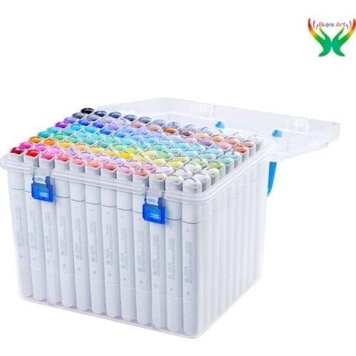 STA oil marker 30/40/60/80/168 color double headed hand-painted drawing marker animation/scenery/costume design marker pen