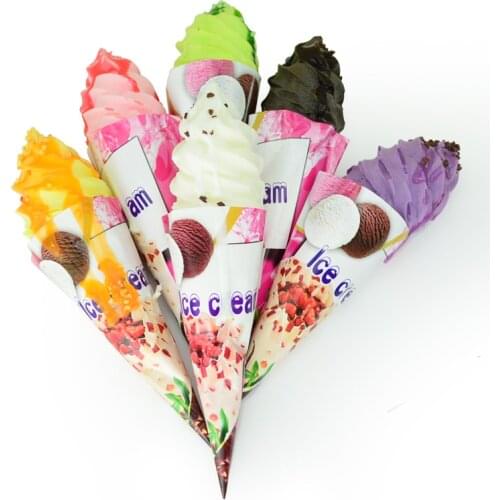 050 Simulation ice cream cone fake fruit crispy ice cream model Photo Props bar display