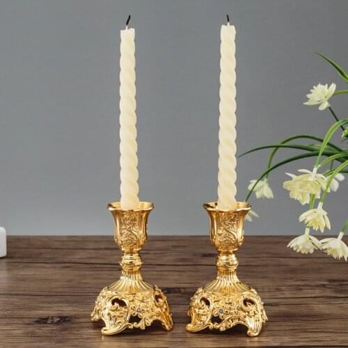Desktop Display Metal Candlestick Vintage Home Decoration Candle Holder Household Furnishings Dinner Decoration Ornaments Crafts