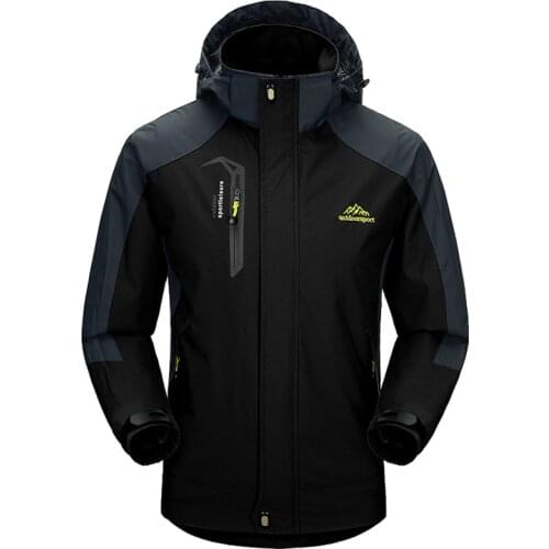 Outdoor Waterproof Windproof Hiking Jacket Spring Autumn Climbing Trekking Windbreaker Softshell Jacket Camping Skiing Rain Coat