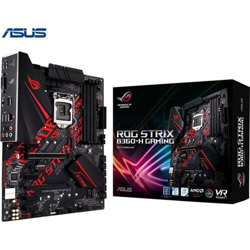 New Asus ROG STRIX B360-H GAMING Desktop Motherboard Intel B360 LGA 1151 Socket DDR4 64GB E-sports Game boards sales