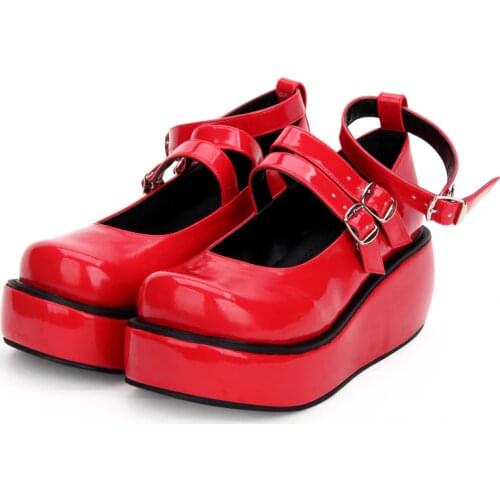 Angelic imprint New Arrival Lolita style Women Pumps shoes High Heel Platform women princess dress party shoes size 35-46 9633