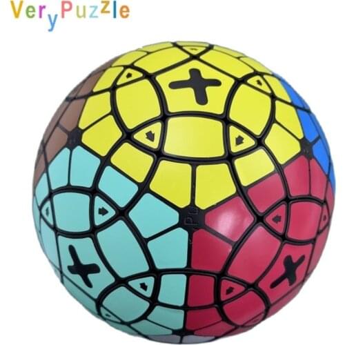 Original VeryPuzzle Lovebird Black Magic Cube 32 Faces Football Cubo Magico 3D Shaped Cube toy Professional Educational Kid toys