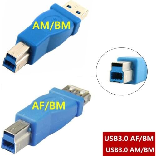 USB 3.0 male connector adapter Type A female A type B USB3.0 AF to BM converter adapter