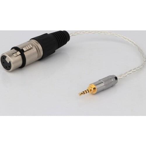 Preffair Silver Plated 2.5 to XLR Cable 2.5mm TRRS Balanced Male to 4pin XLR Balanced Female Audio Adapter Cable