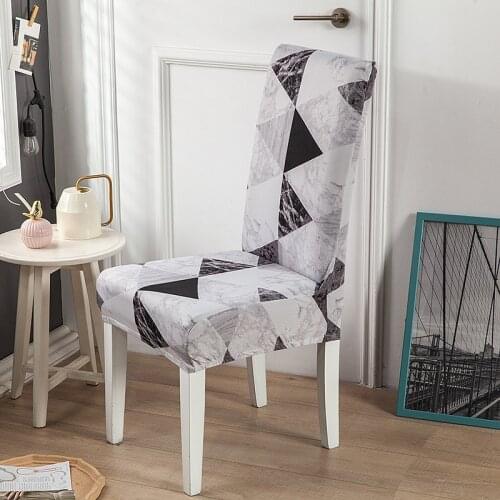Stoelhoezen Eetkamerstoel Spandex Elastic Printing Dining Chair Slipcover Stretch Cushion Covers Slip Covers for Chairs
