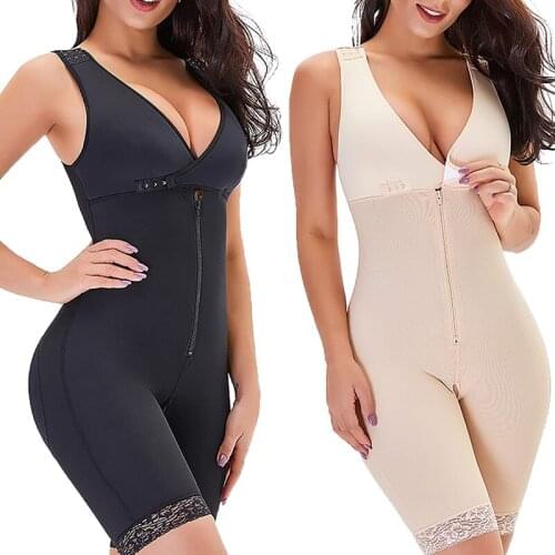 Body Shaper Seamless Women Open Crotch Bodysuit Waist Trainer Shapewear Butt Lifter Chest Enhancing Slimming Sheath Plus Size