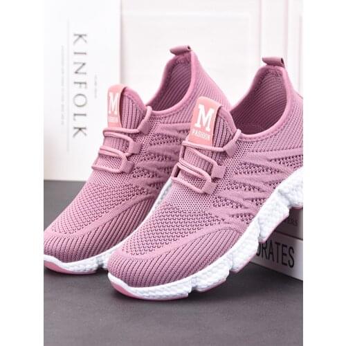 Womens Shoes Summer Womens Soft-soled Breathable Mother Shoes Non-slip Woven Middle-aged and Elderly Sports Shoes Women