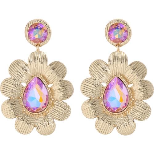 Best Lady Bohemian Flower Eyes Drop Earrings For Women Luxury Acrylic Colorful Irregular Statement Earrings Jewelry Wedding Gift