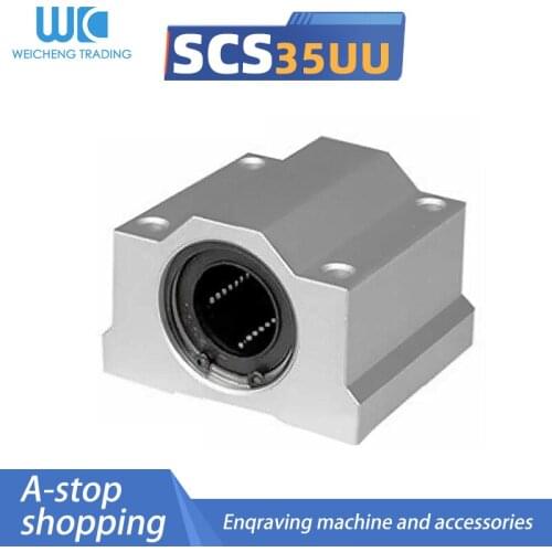 1pc SC35UU SCS35UU Linear motion ball bearings cnc parts slide block bushing for 35mm linear shaft guide rail CNC parts