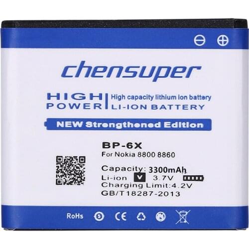 10pcs/3300mAh BP-6X Battery / BL-5X for Nokia 8800 /8800 Sirocco/N73i / 8800SE /8800S / 8800D 8860 8801 886 8800s Battery