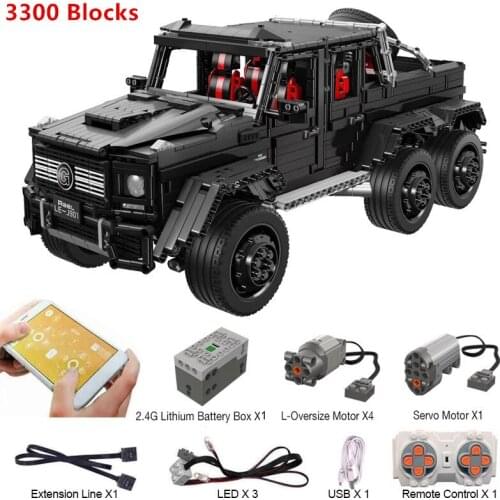3300 Blocks Puzzle Assembling Building Blocks Remote Control Car 1:8 Building Blocks Bricks RC Car educational toys For children