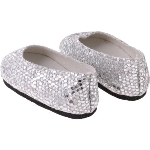 4 Pairs of Sequins Shoes for 14'' American Doll Wisher Dolls