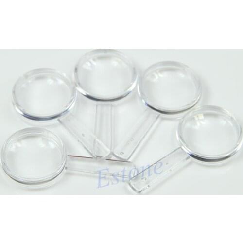 5 pcs Plastic Handheld Mini Magnifier Magnifying Reading Aid Kids Toy 5X Lens