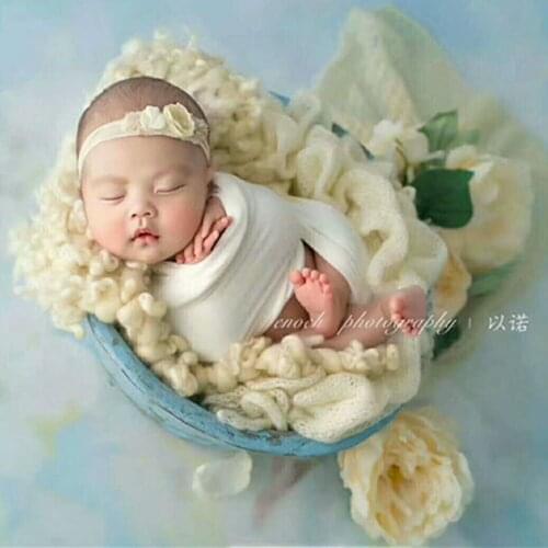 White Flokati Curly Felted Wool Blanket Baby Wool Fabric Backdrop Felt Fluffy Layering Fabric Baby Blaneket Photo Props