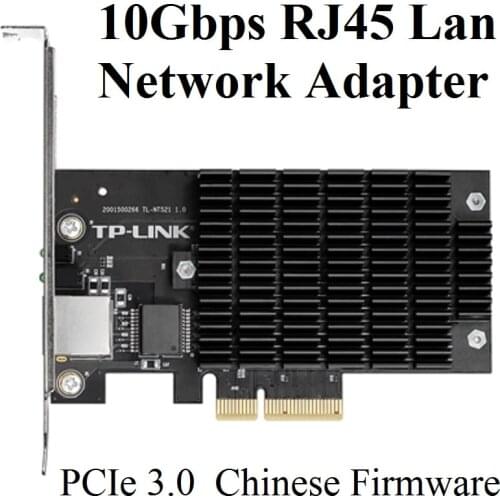 Chin-Firmware, PCIe 3.0 10Gbps Network Card, Pci Express 10G/5G/2.5G/1G/100Mbps RJ45 Lan Network Adapter Card, 10g rj45 adapter