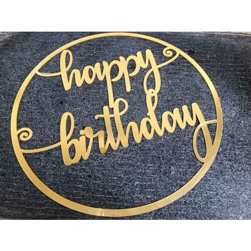 Happy Birthday Wood Sign Photo Booth Prop Wood Sign for Birthday Party Supplies Porch Sign Decorative Hanging Wood Sign for Wall