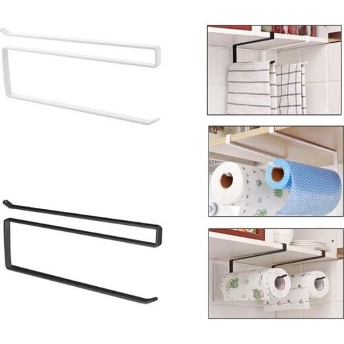Kitchen Bathroom Toilet Paper Holder Tissue Storage Organizers Racks Roll Paper Holder Hanging Towel Stand Home Decoration