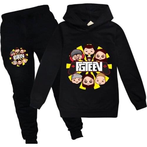 Children Hip hop Tracksuit Kid Clothing Set Baby Boys Girl Fashion Sports Suits Hoodies Sweatshirts+Pants fgteev Funny Clothes